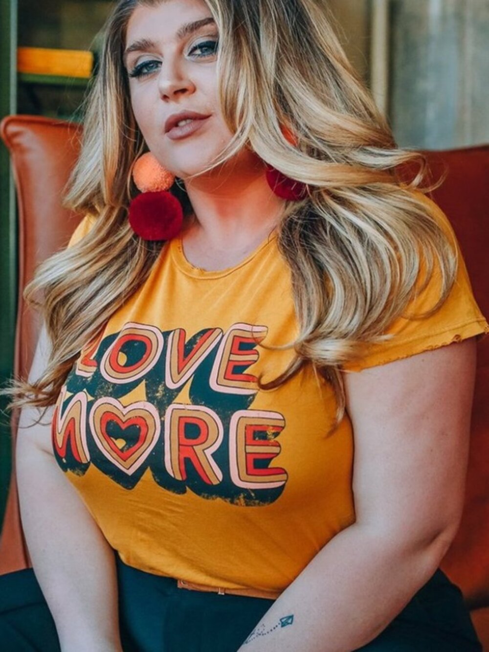 Dazey LA Love More Pride Tee - Mustard Large